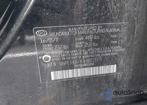 2018 Hyundai Sonata Sport из США, поврежденный, VIN 5NPE34AF4JH612231